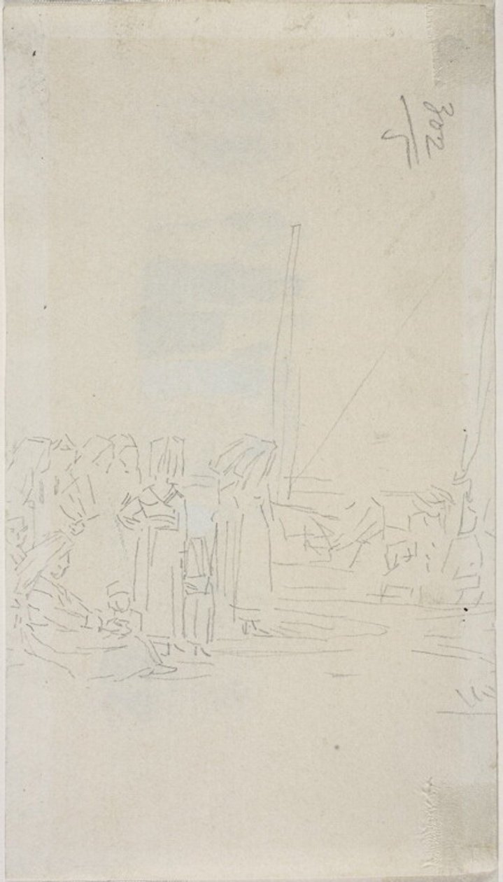 Bretonische Frauen am Strand von Eugene Louis Boudin