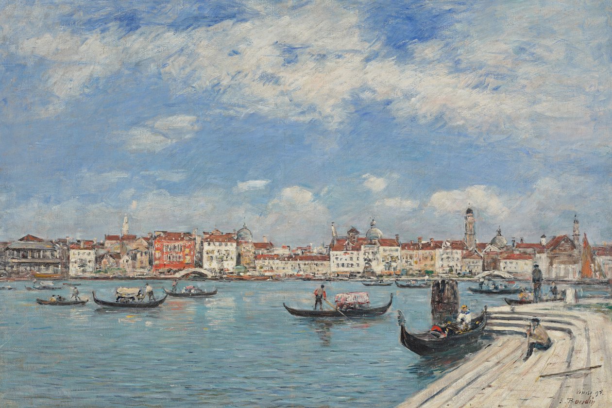 Venedig, Blick von San Giorgio von Eugene Louis Boudin
