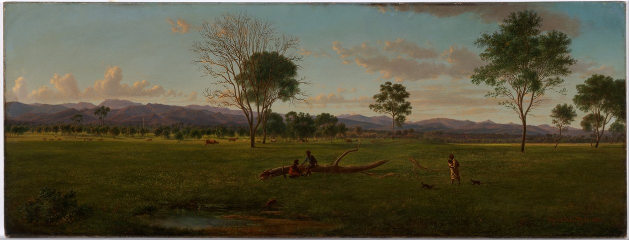 Blick auf die Gippsland-Alpen, von Bushy Park am Avon River von Eugene von Guérard