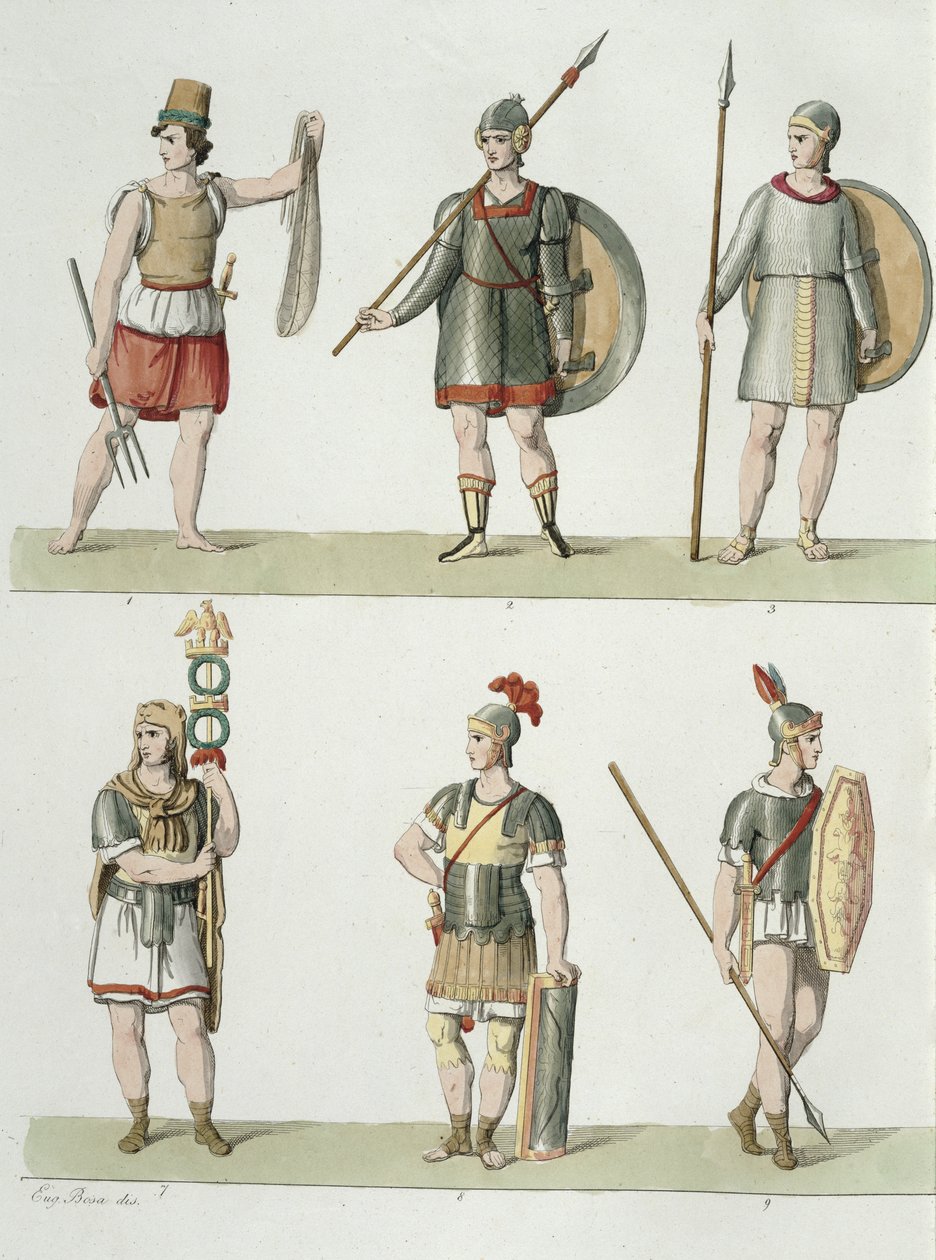 Römische Soldaten (Detail) von Eugenio Bosa