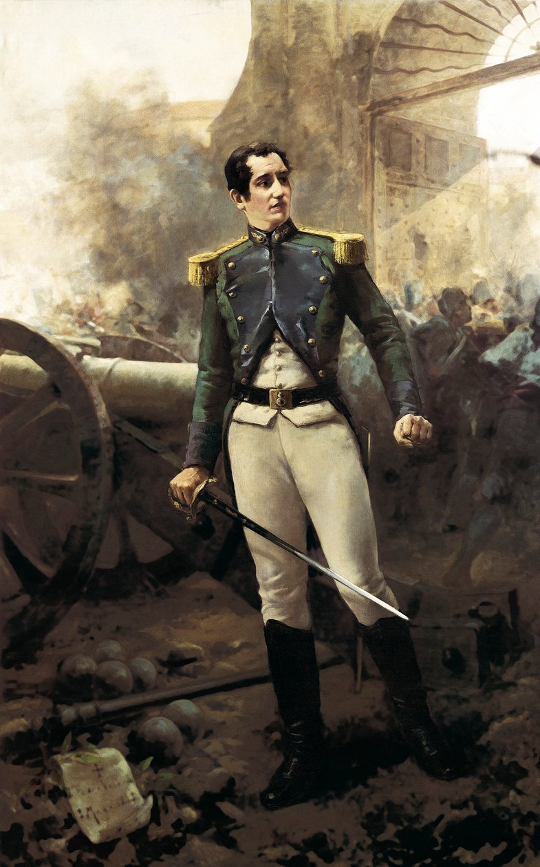 Porträt von Pedro Velarde y San Juan (1779-1808), spanischer Militär von Eugenio Oliva y Rodrigo