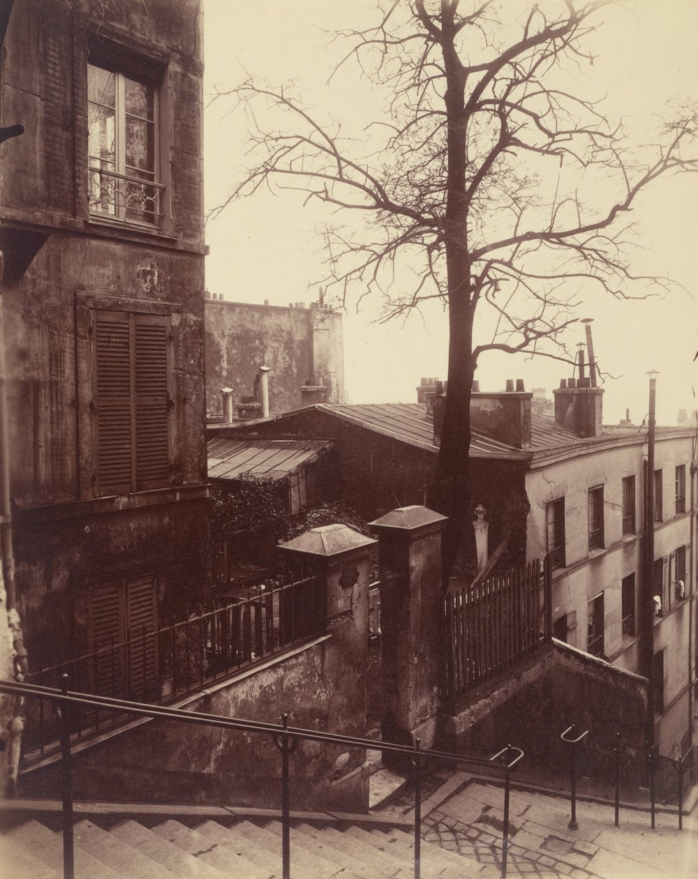 Treppe, Montmartre von Eugène Atget