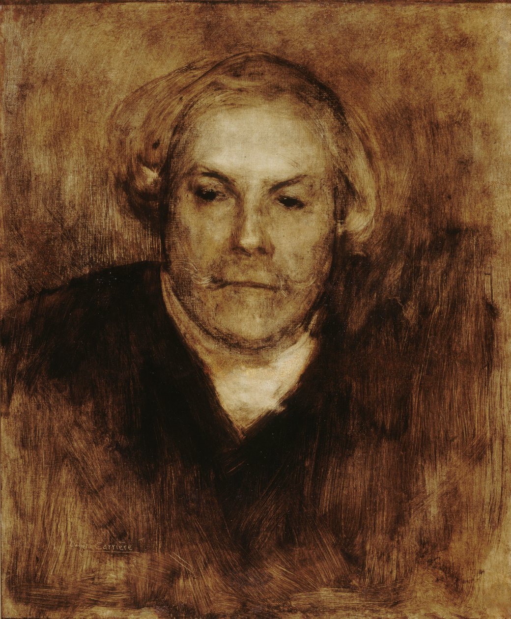Porträt von Edmond de Goncourt, 1822-1896, ca. 1880 von Eugène Carrière