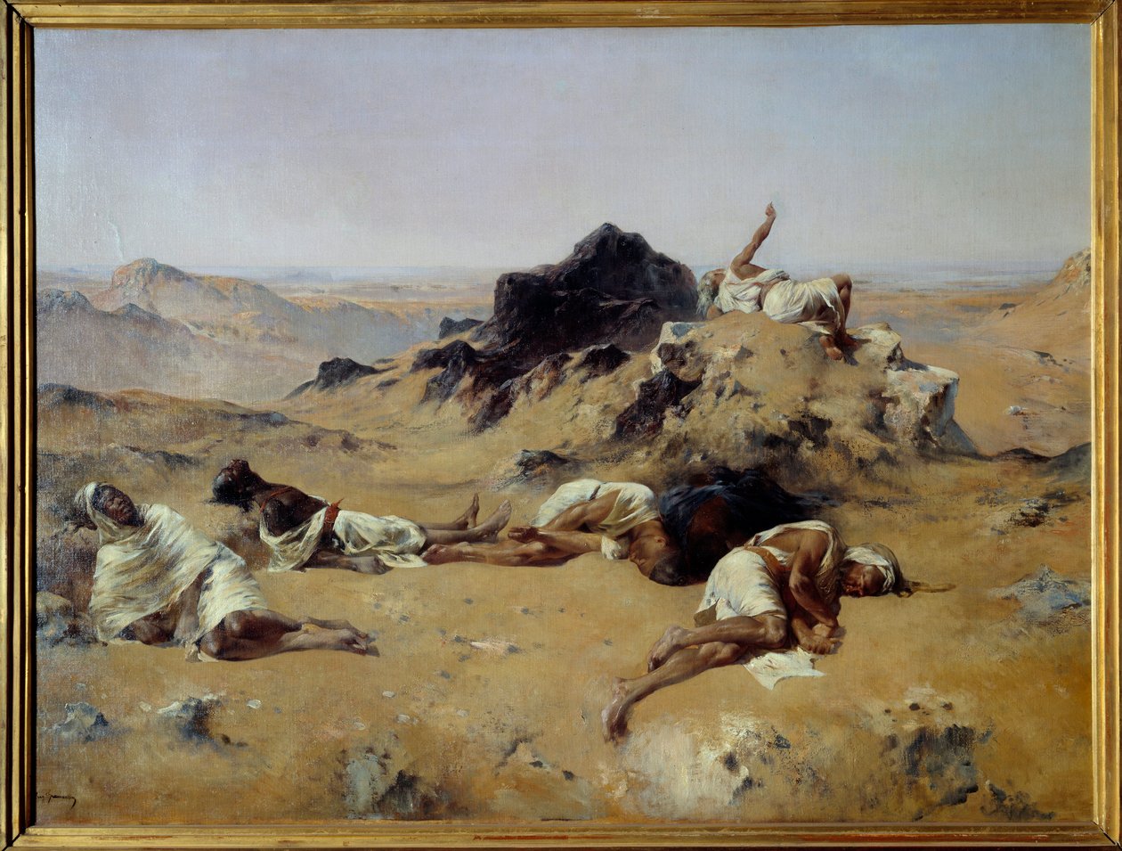 Wüste. Verdurstende Männer von Eugène Fromentin