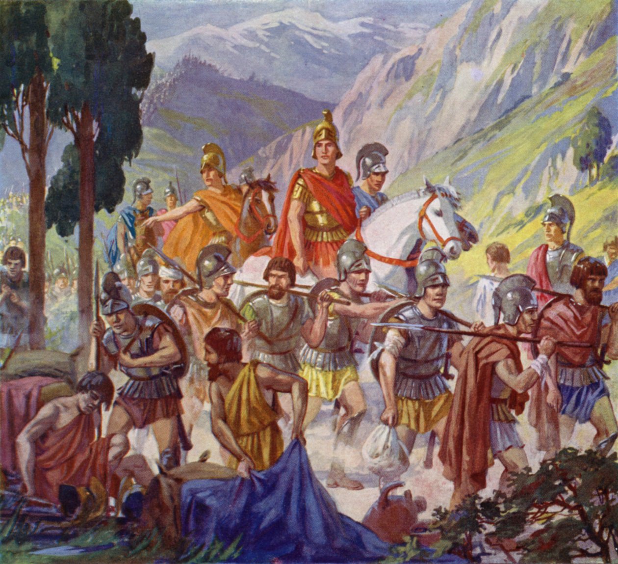 Alexander der Große in Zentralasien, 4. Jahrhundert v. Chr. von European School