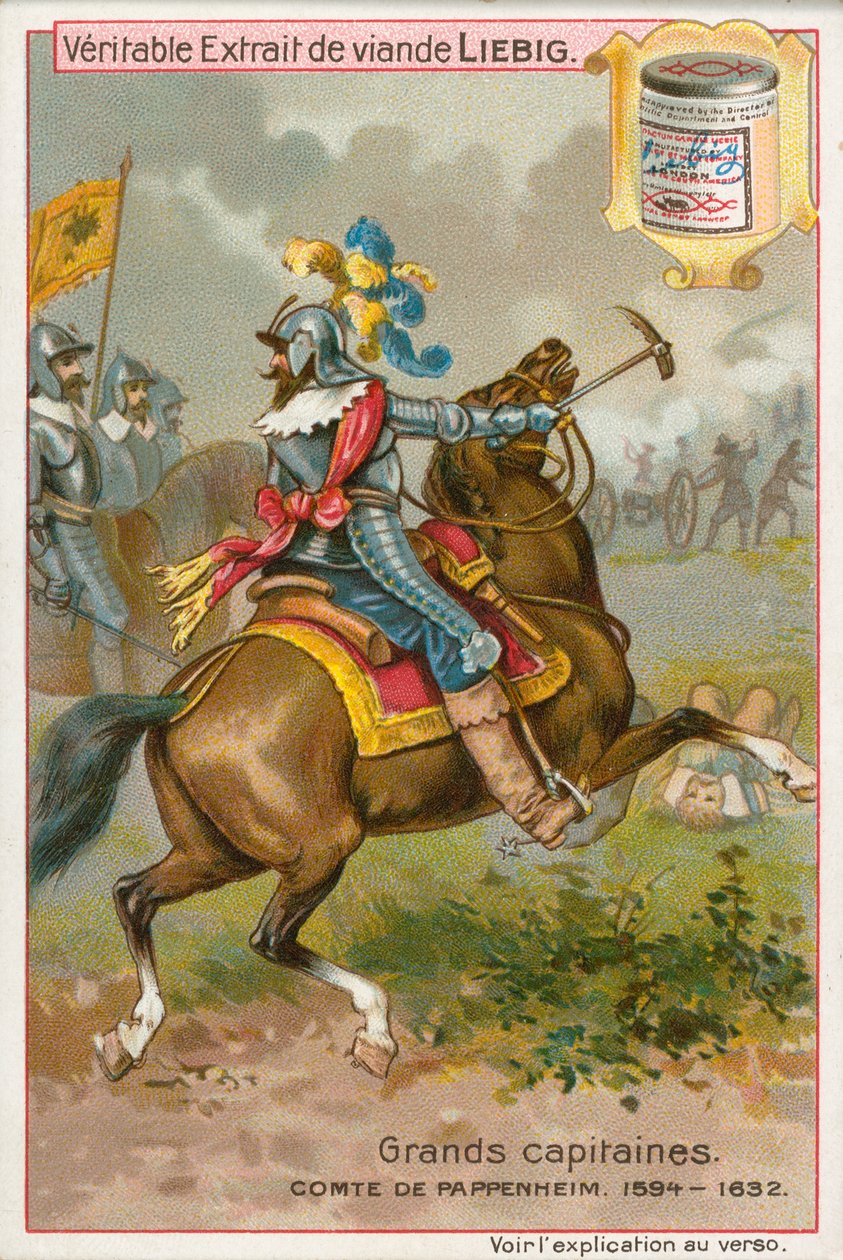 Graf von Pappenheim, Liebig-Karte, frühes 20. Jahrhundert von European School