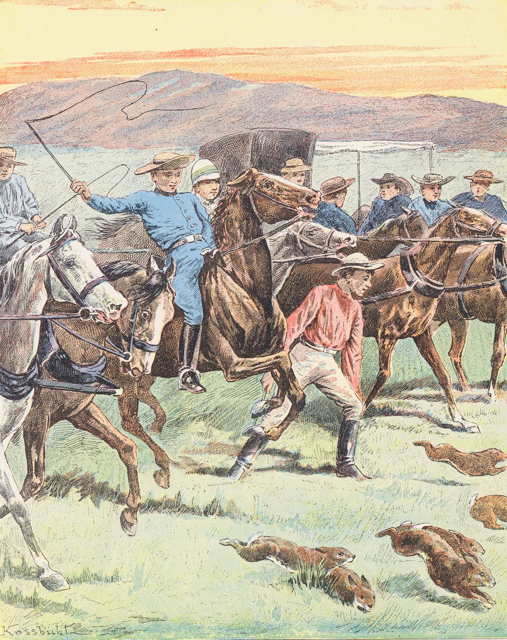 Kaninchenjagd in Australien von European School