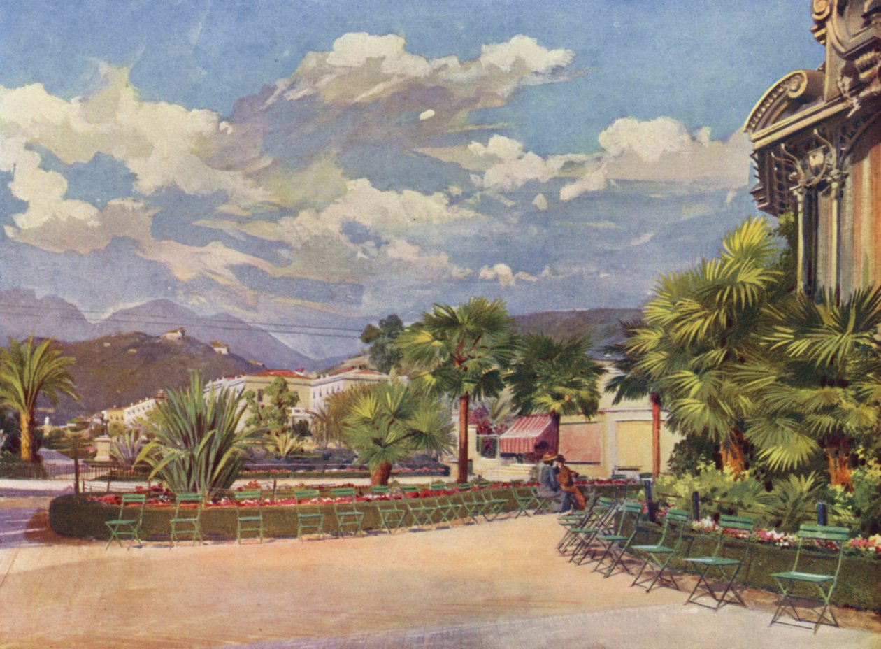 Menton, Der Musikpavillon und der Neue Garten von European School