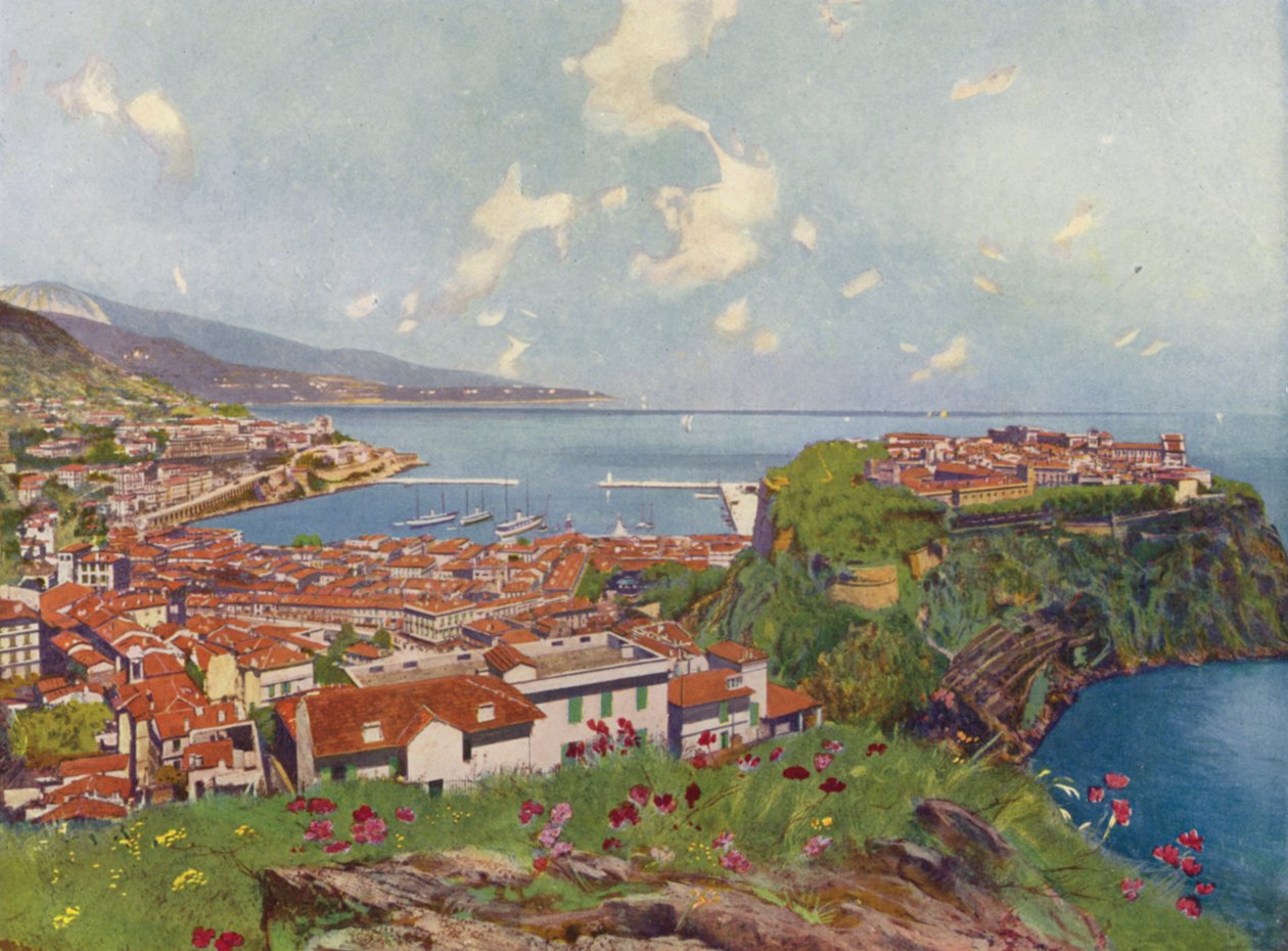 Monaco, Der Felsen und Gesamtansicht von European School