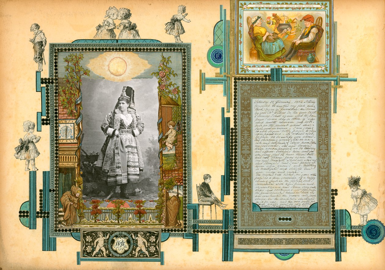 Seite aus Sammelsurium Band I von European School