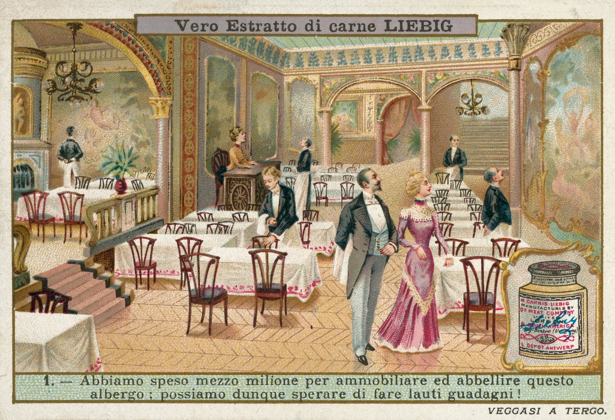 Restaurant eines neu dekorierten Hotels von European School