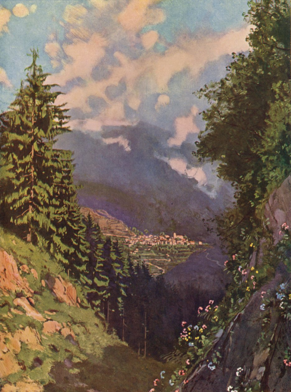 Saint-Martin-Vésubie, Gesamtansicht von European School