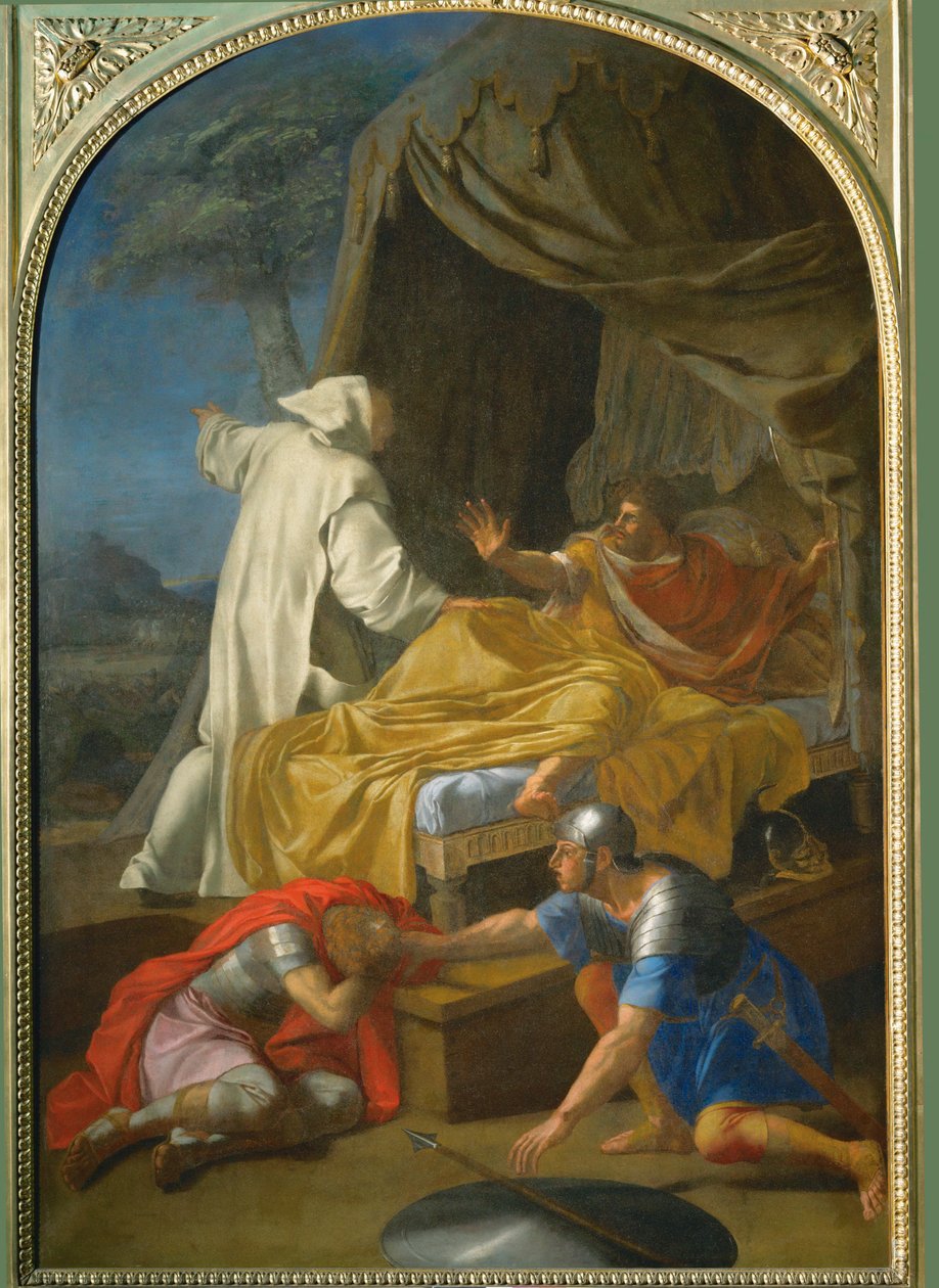 Erscheinung des Heiligen Bruno an Graf Roger von Eustache (studio of) Le Sueur