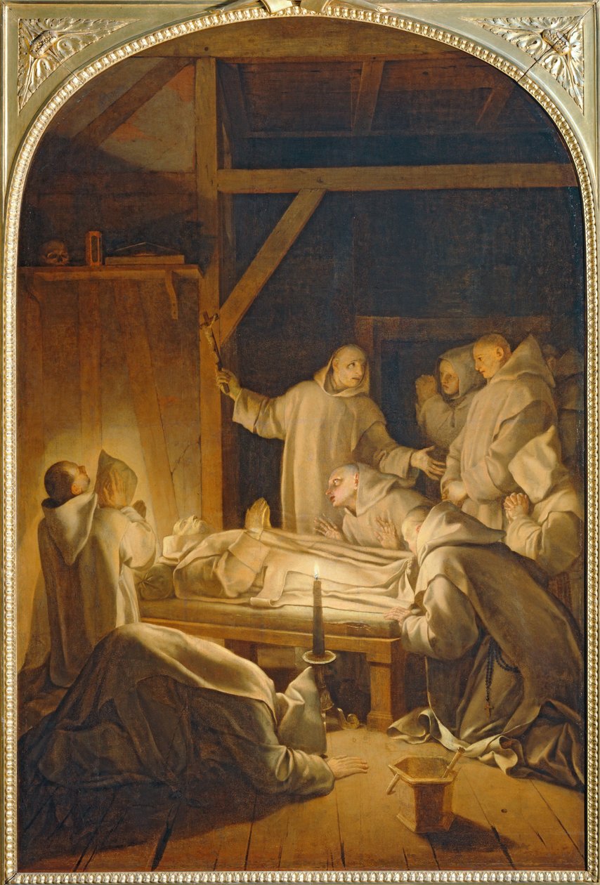 Der Tod des heiligen Bruno von Eustache (studio of) Le Sueur