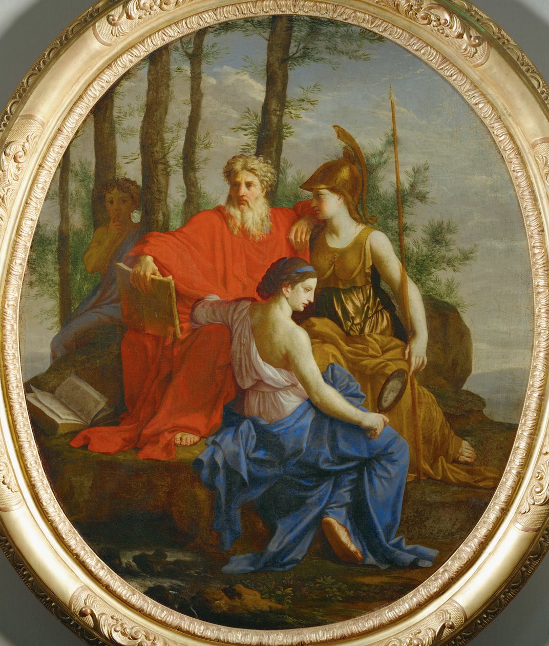 Allegorie eines perfekten Kabinettsministers von Eustache Le Sueur