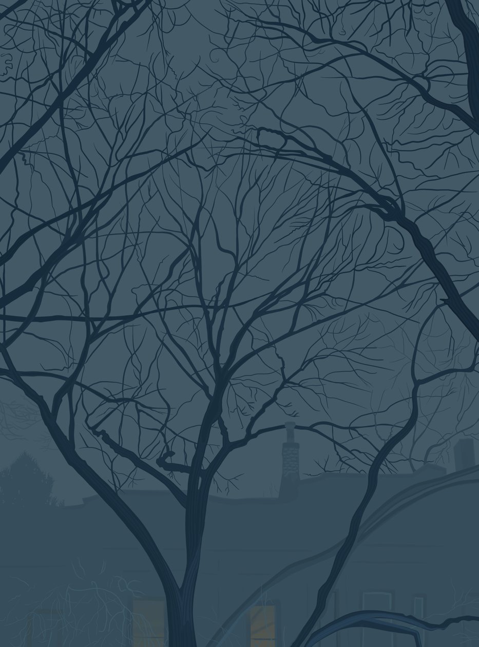 Blauer Dämmer, Februar von Evan Sklar