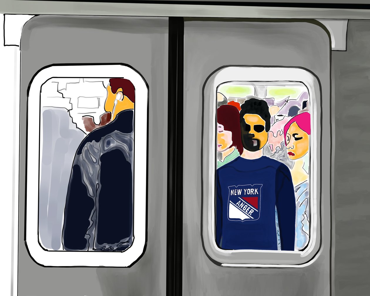 New Yorker Wut von Evan Sklar