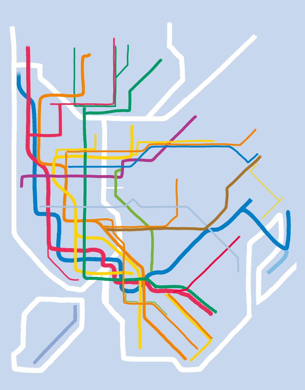 New Yorker U-Bahn, 2025 von Evan Sklar