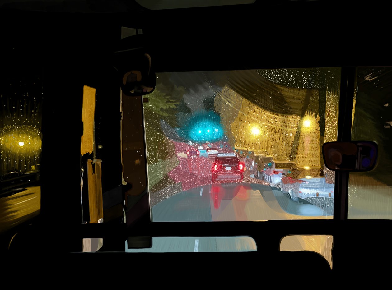 Nachtbus von Evan Sklar