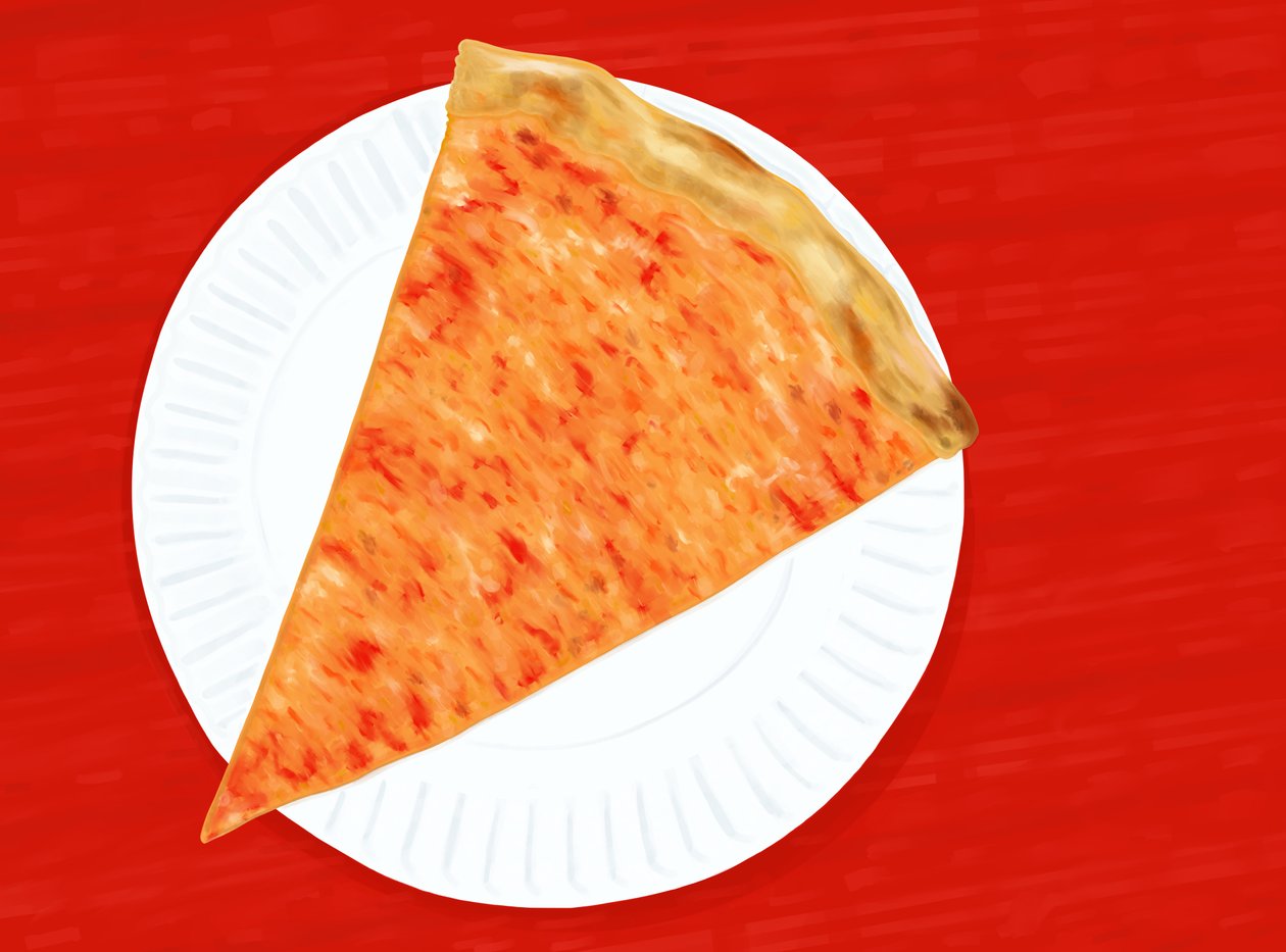 Scheibe New Yorker Pizza von Evan Sklar