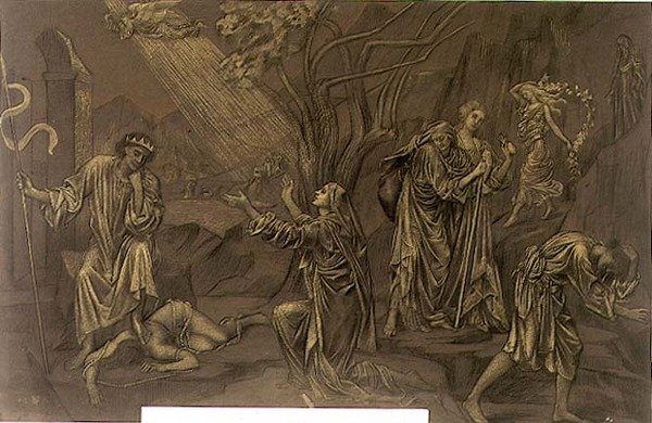 Das Tal der Schatten, ca. 1899 von Evelyn De Morgan
