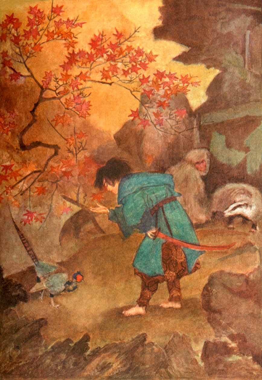 Momotaro und der Fasan, 1912 von Evelyn Paul