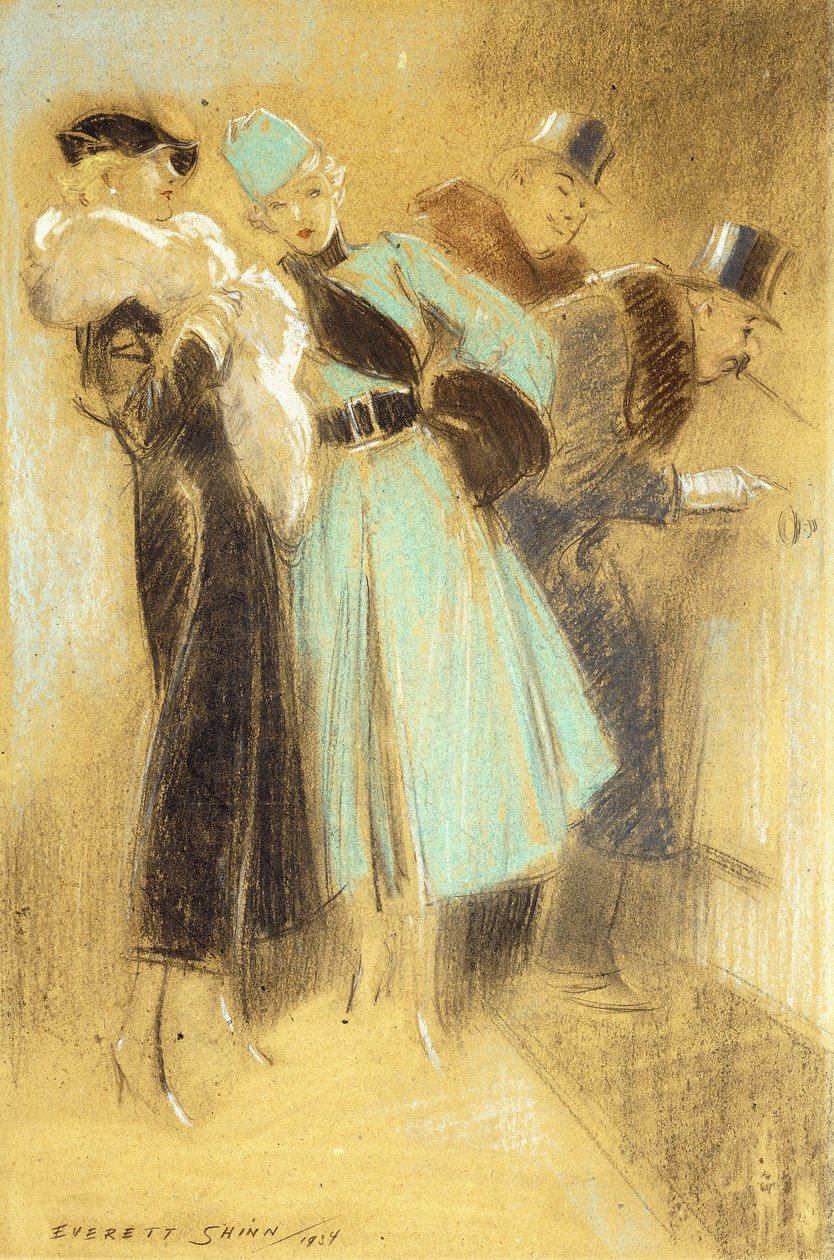 Im schlimmsten Fall schauen wir uns seine Radierungen an von Everett Shinn