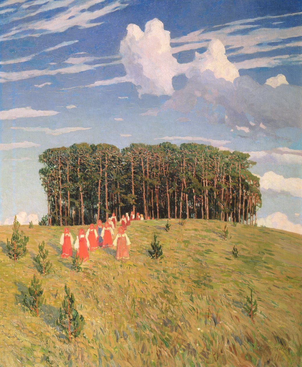 Slawische Feier, 1911 von Evgeny Ivanovich Stolista