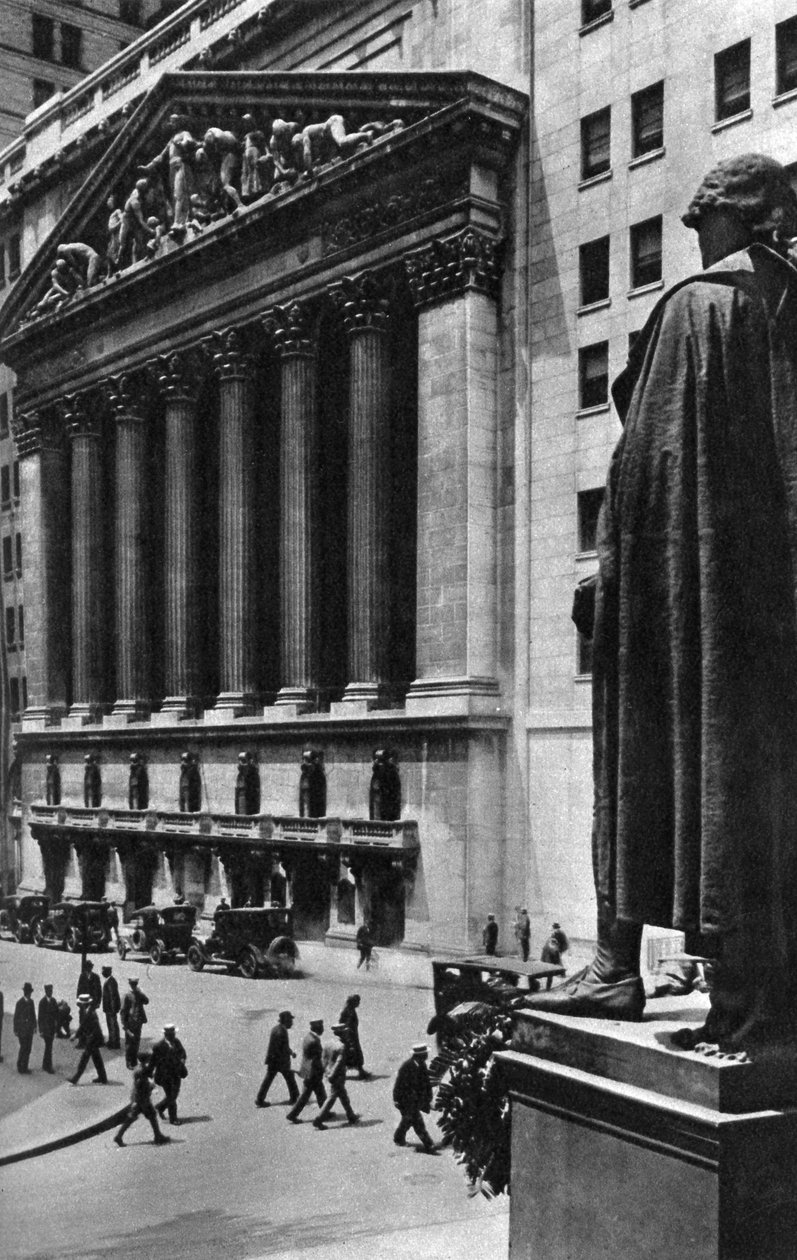 New York Stock Exchange, New York City, USA, um 1930er Jahre von Ewing Galloway