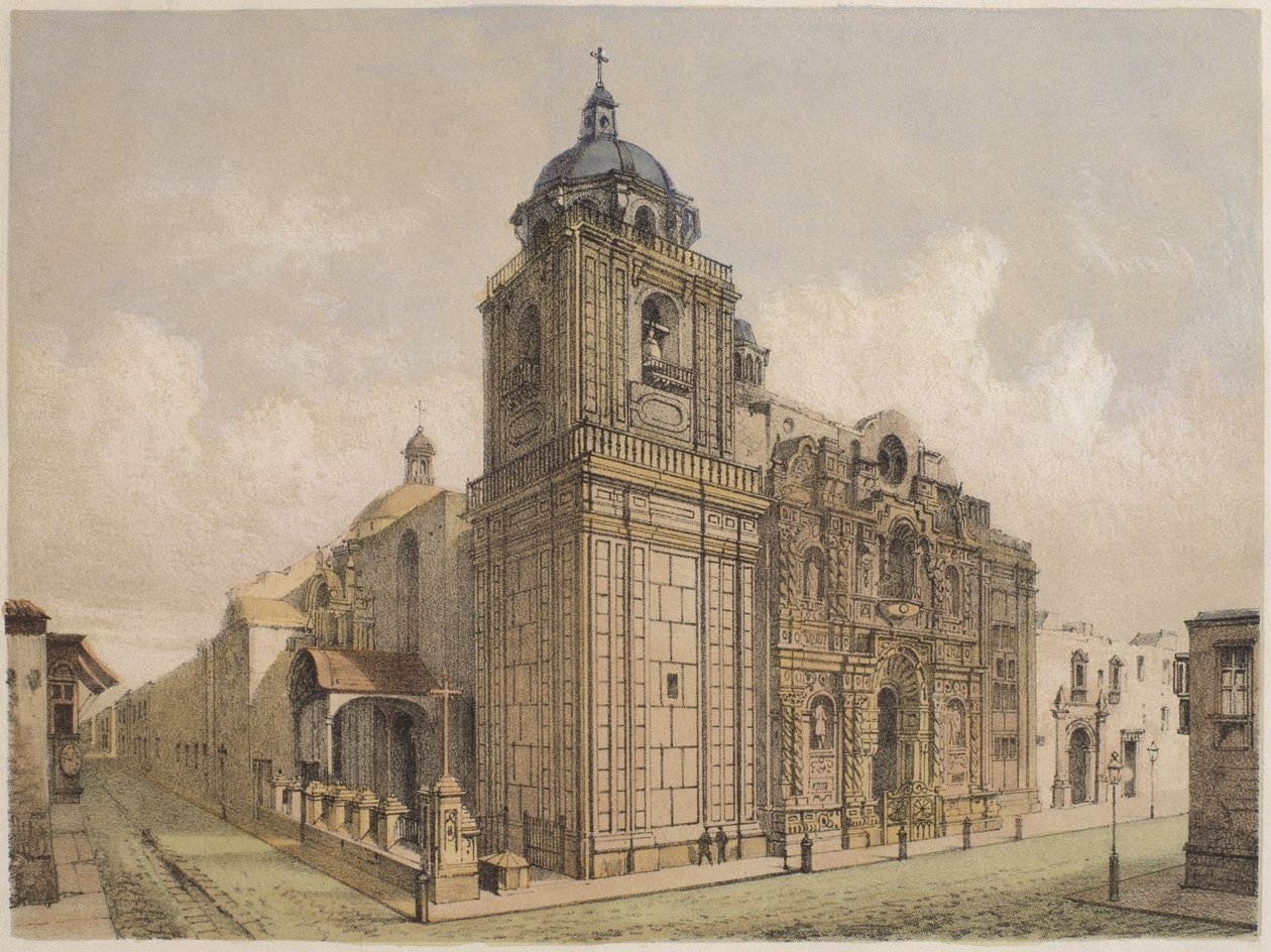 Kirche von La Merced, Lima, Illustration aus 