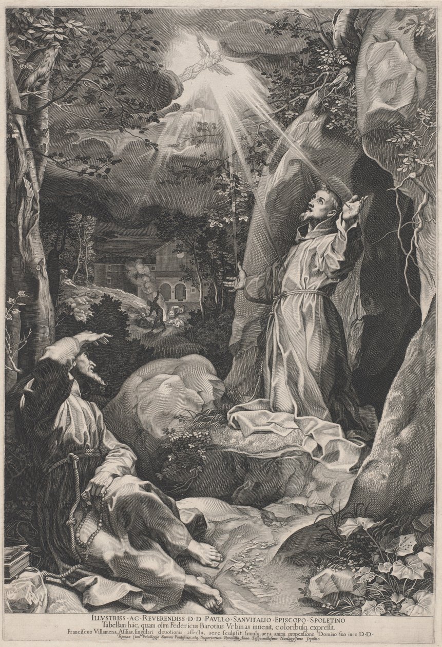 Der heilige Franziskus empfängt die Stigmata von Federico Barocci