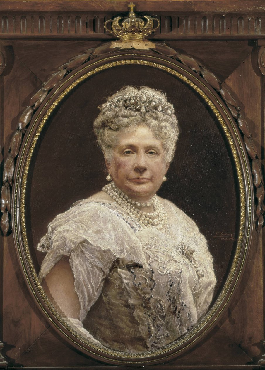 Porträt von Isabella von Bourbon, Infantin von Spanien, Tochter von Isabella II. und Schwester von Alfonso XII. von Federico Godoy y Castro