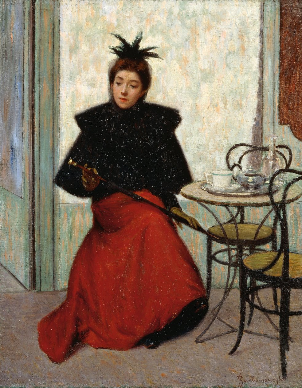 Im Café, von Federico Zandomeneghi von Federigo Zandomeneghi