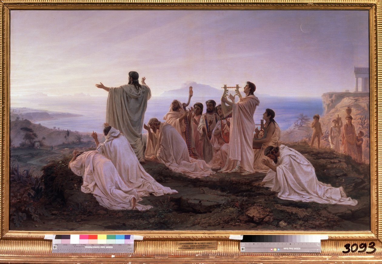 Hymne an die aufgehende Sonne von Pythagoras von Fedor Andreevich Bronnikov