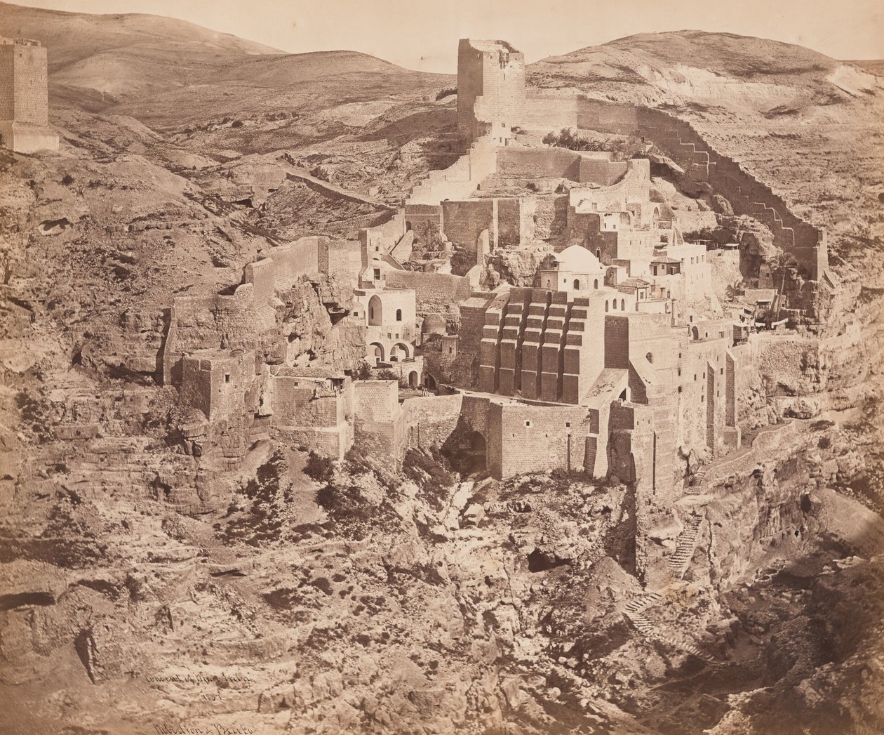 Kloster von Mar Saba von Felice Beato