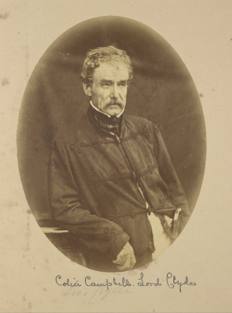 Porträt von Sir Colin Campbell Lord Clyde, Oberbefehlshaber in Indien von Felice Beato