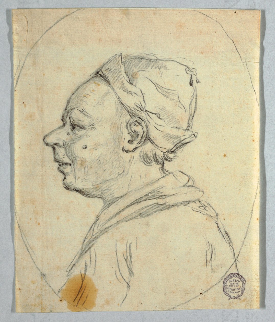 Zeichnung, Porträt eines Mannes, ca. 1820 von Felice Giani