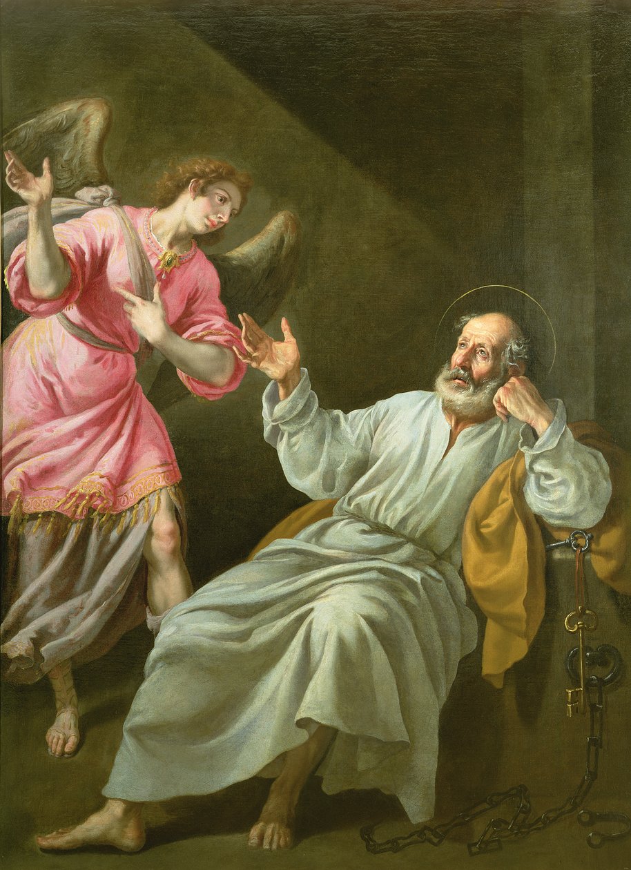 Die Befreiung des Heiligen Petrus aus dem Gefängnis von Felix Castello