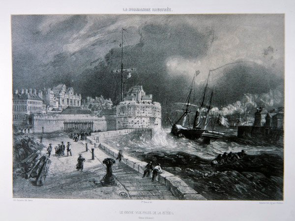 Der Pier von Le Havre, aus dem 1. Band von 