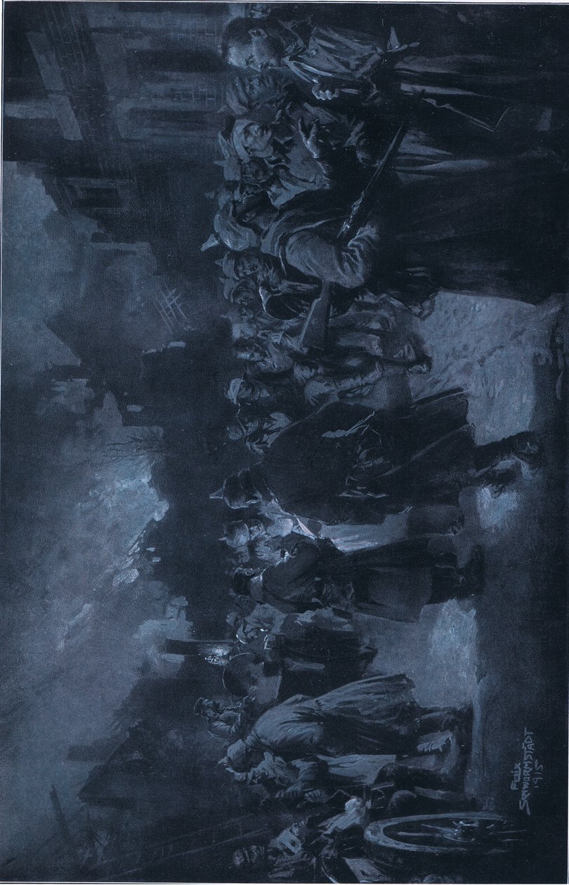Eine Kampfpause, aus Hindenburg, veröffentlicht von Daterlandijrcher Derlag & H Weller Berlin von Felix (after) Schwormstadt