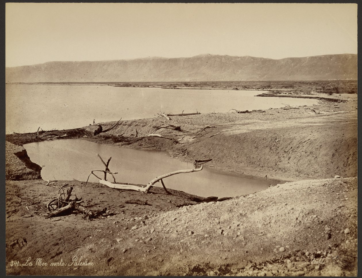 Das Tote Meer, Palästina von Félix Bonfils