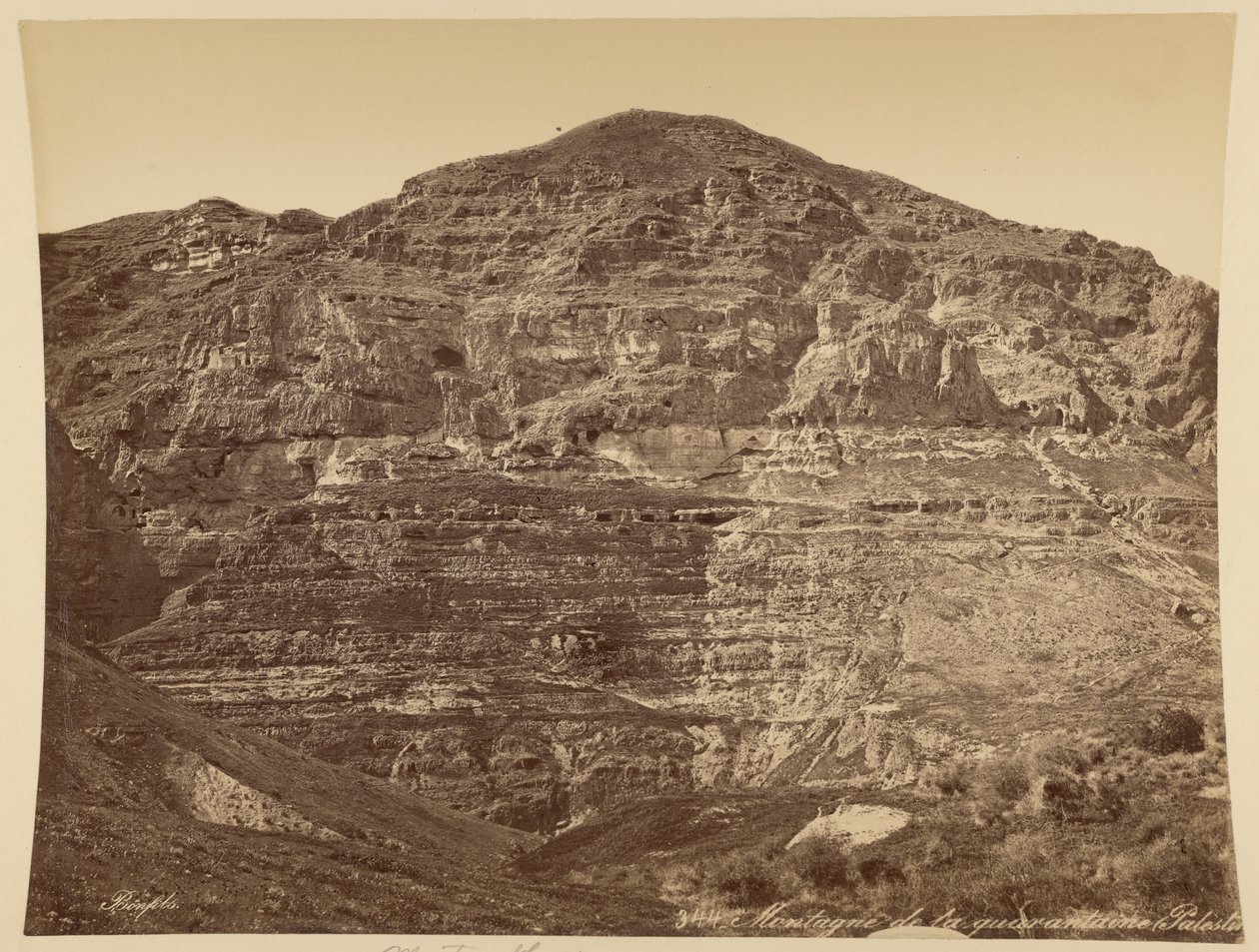 Berg der Quarantäne, Palästina von Félix Bonfils