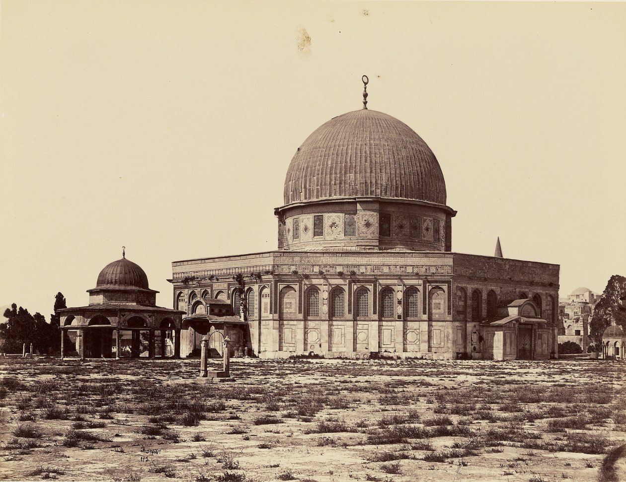 Moschee von Omar und Gerichtshof Davids [Jerusalem] von Félix Bonfils