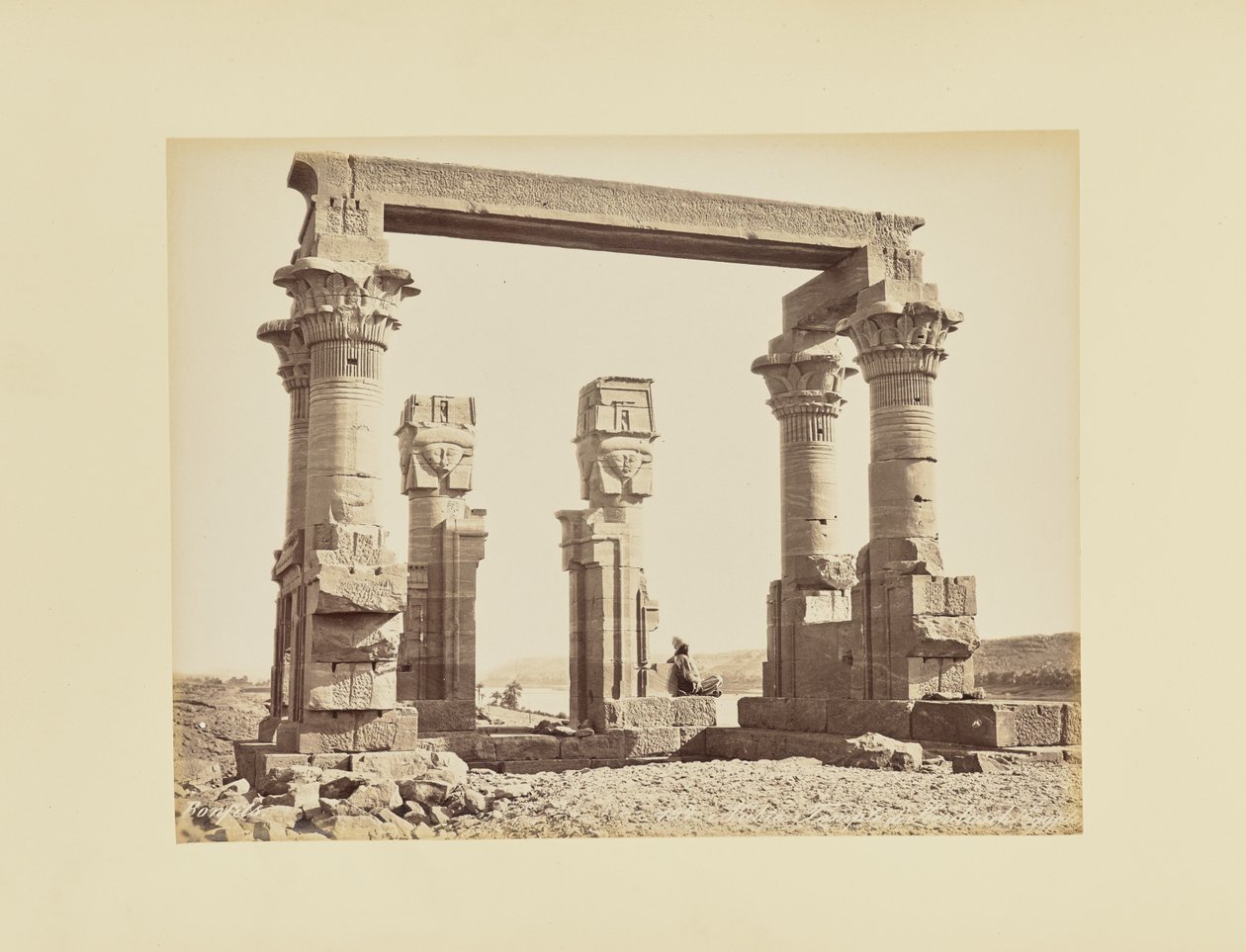 Nubien. Tempel von Kerdasah (Ägypten) von Félix Bonfils