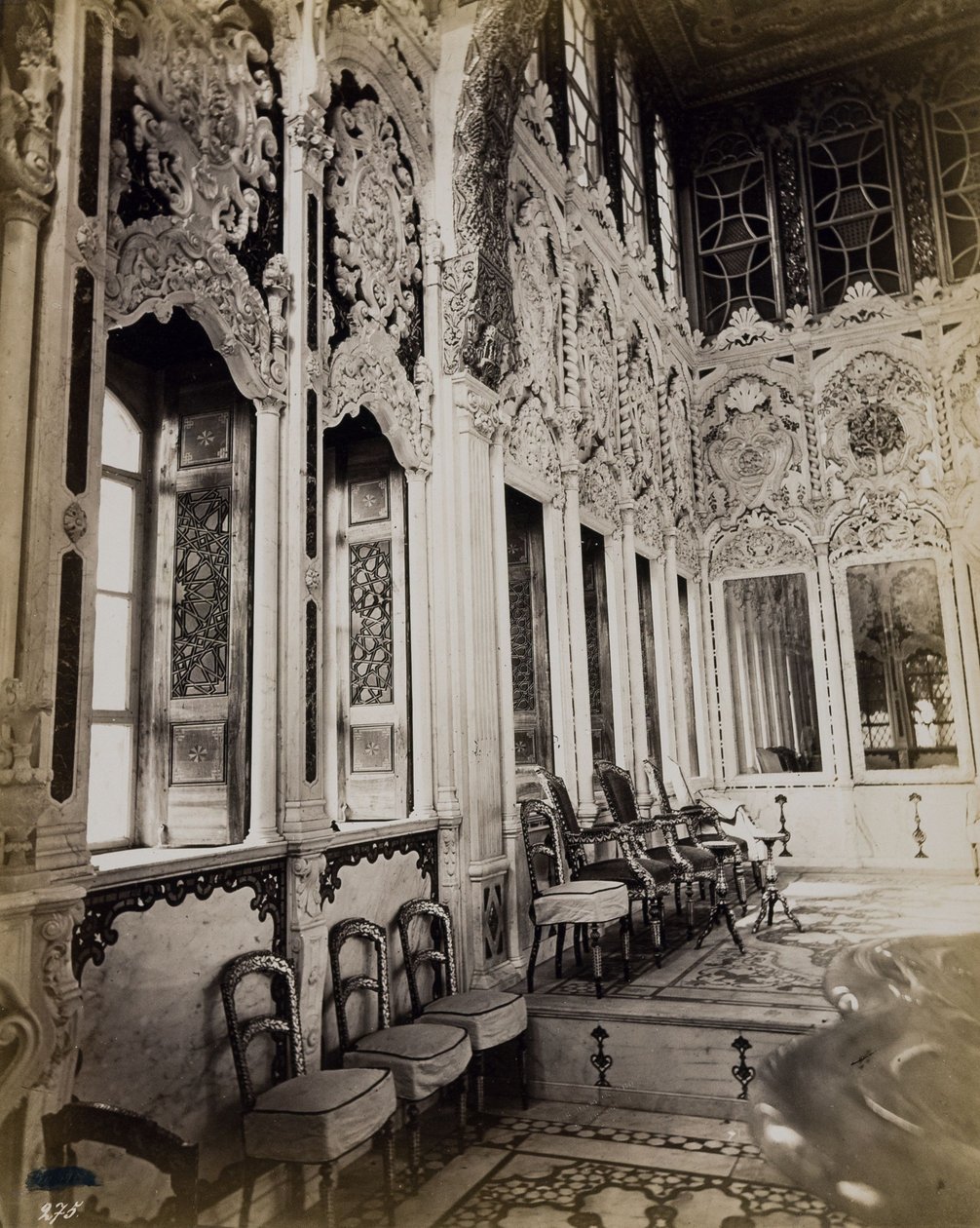 Reiches Haus in Damaskus von Félix Bonfils