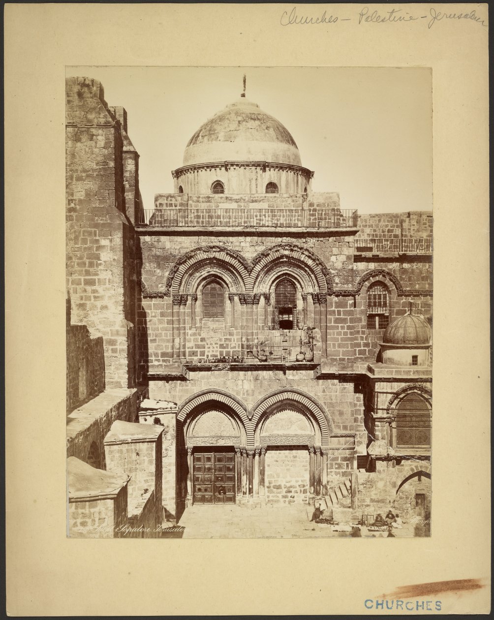 Grabeskirche Jerusalem von Félix Bonfils