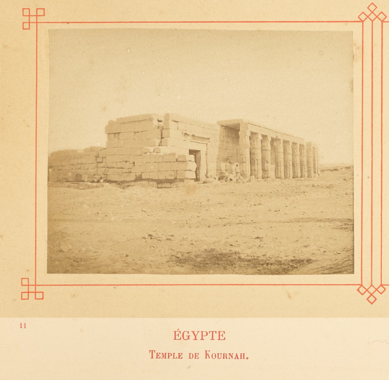 Tempel von Kournah von Félix Bonfils