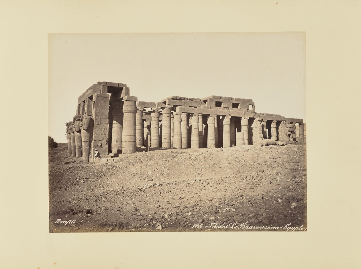 Theben. Der Ramesseum (Ägypten) von Félix Bonfils