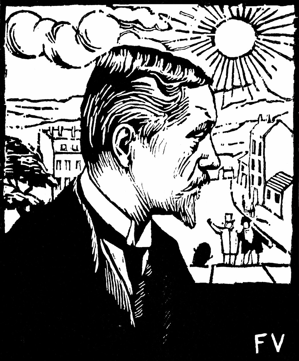 Selbstporträt von Felix Edouard Vallotton