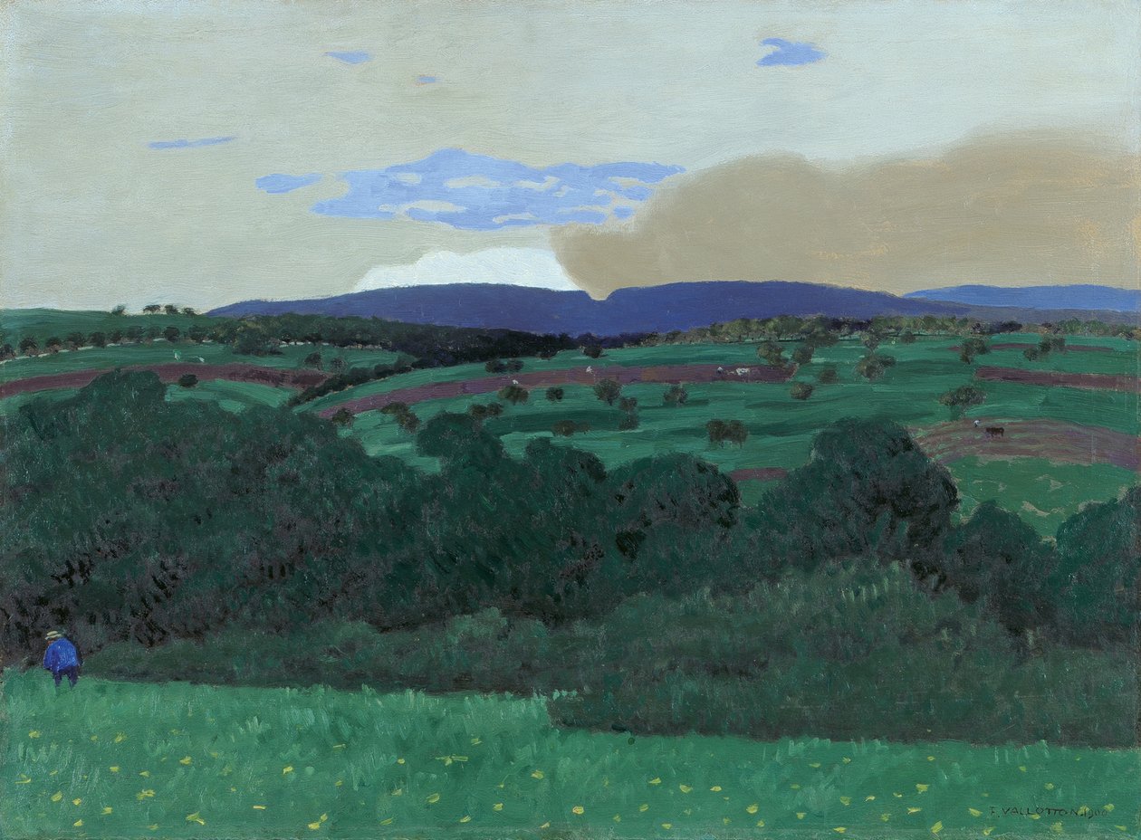 Umgebung von Lausanne, 1900 von Felix Edouard Vallotton